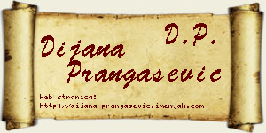 Dijana Prangašević vizit kartica